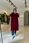 Triko Tunik Bordo